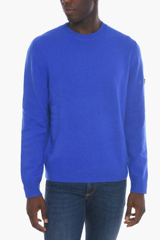 Cashmere Blend K-OLBY Crewneck Jumper With Embroidered Logo