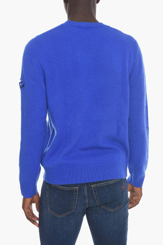 Cashmere Blend K-OLBY Crewneck Jumper With Embroidered Logo