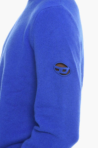 Cashmere Blend K-OLBY Crewneck Jumper With Embroidered Logo