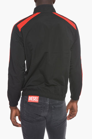 Contrasting Logoed Bands AMST-SMEETCH-WT09 Zipped Hoodie