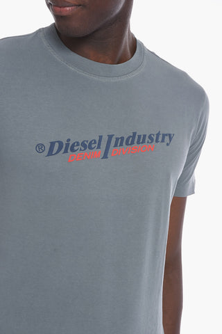 RED TAG Crew-neck T-DIEGOR T-shirt with Logo Print