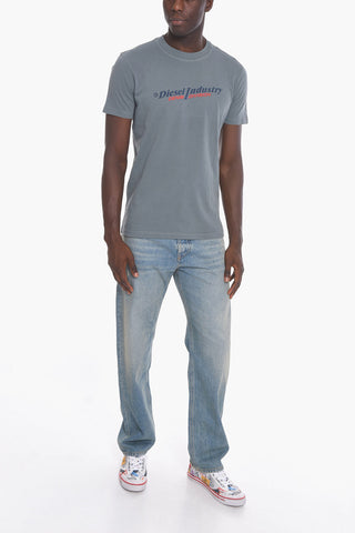 RED TAG Crew-neck T-DIEGOR T-shirt with Logo Print