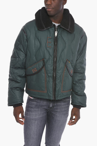 Faux-Fur Neck W-PETRIT Padded Jacket