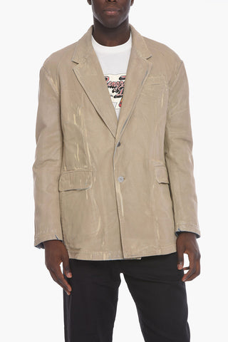 D-BLAZ Denim Coat with Vintage Effect