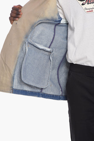 D-BLAZ Denim Coat with Vintage Effect