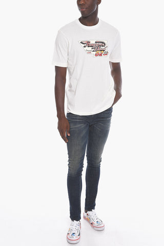 T-JUST Crewneck T-shirt with Lettering Print
