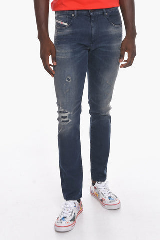 Jeans 2019 D-STRUKT Sim Fit Effetto Distressed 16 cm L.32