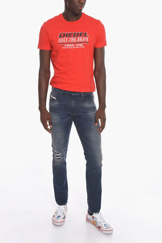 Jeans 2019 D-STRUKT Sim Fit Effetto Distressed 16 cm L.32