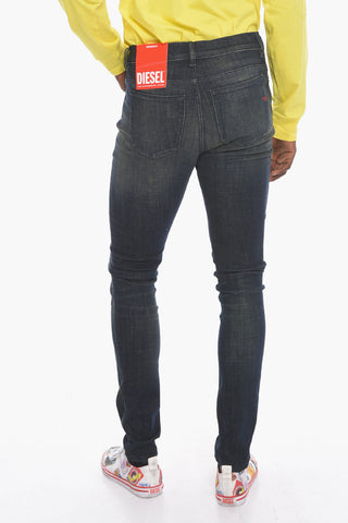 Jeans a Vita Alta D-AMNY con Skinny Fit 16cm