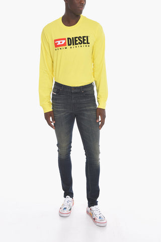 Jeans a Vita Alta D-AMNY con Skinny Fit 16cm