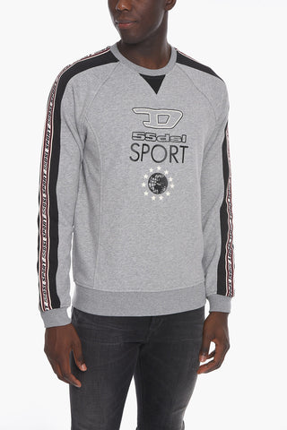 Printed Brushed Cotton AMST-BAWEEY-HT03 Crewneck Sweatshirt