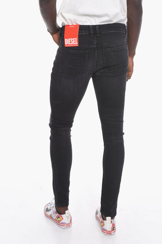 Jeans a Vita Bassa SLEENKER con Effetto Distressed 15cm