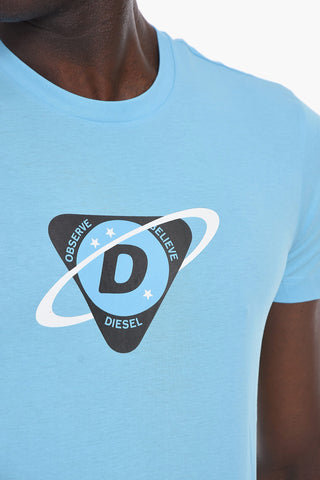 Cotton T-DIEGOS-K24 Crew-Neck T-shirt with Print Frontal