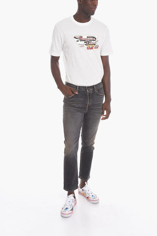 Cropped-Jeans D-FINING mit Distressed-Effekt 17cm