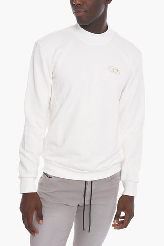 Brushed Cotton S-NORIS Sweatshirt with Embroidered Logo