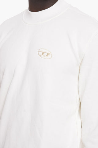 Brushed Cotton S-NORIS Sweatshirt with Embroidered Logo