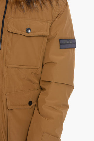 W-JORG Multipocket Puffer Jacket with Faux-fu
