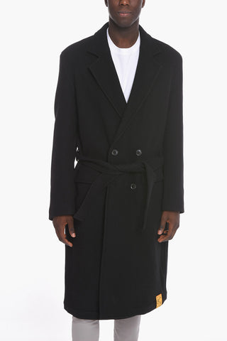 Double-breasted W-OUTKAST UNISEX Coat with Flap Pockets