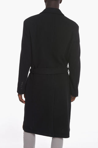 Double-breasted W-OUTKAST UNISEX Coat with Flap Pockets