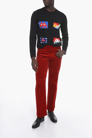 ARIA Velour Pants with Belt Loops