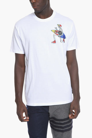 Crew Neck HAWAII SKULL Cotton T-Shirt