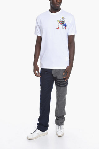 Crew Neck HAWAII SKULL Cotton T-Shirt
