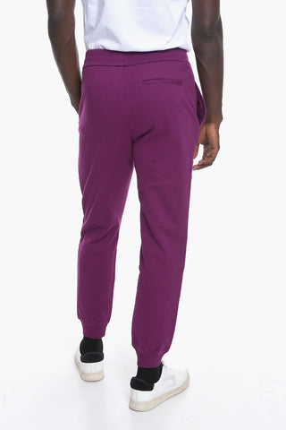 Brushed Cotton Sweatpants with Terry Patch