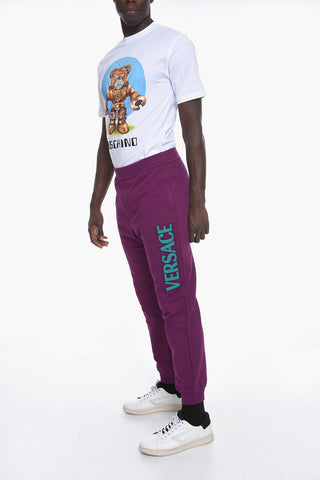 Brushed Cotton Sweatpants with Terry Patch