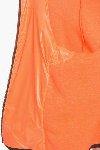 DAY-NAMIC Fleeced Hooded Jacker with Nylon Contrasting Bands