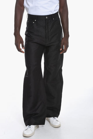 EDFU Pantaloni Flare GETH in Misto Lino