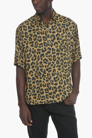 Leopard Printed Oversized Shirt