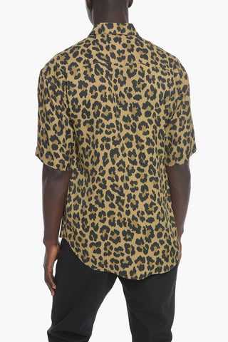 Leopard Printed Oversized Shirt
