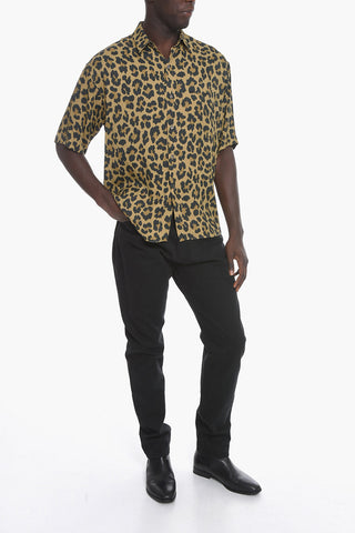 Leopard Printed Oversized Shirt