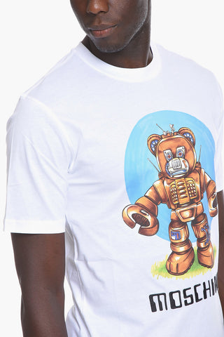 COUTURE! T-Shirt Girocollo ROBOT BEAR in Cotone