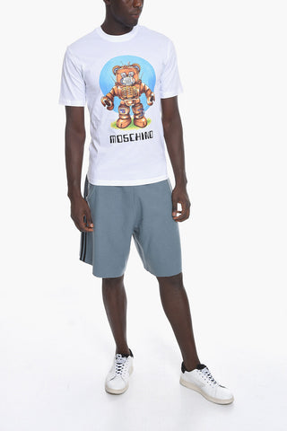 COUTURE! T-Shirt Girocollo ROBOT BEAR in Cotone