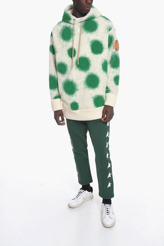 JW ANDERSON Fleeced Oversized Hoodie with Dot Motif