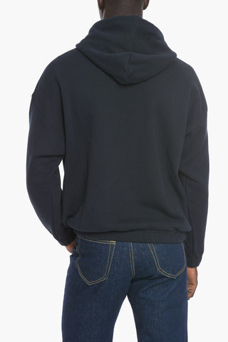 GIORGIO Embossed Logo Cotton Hoodie