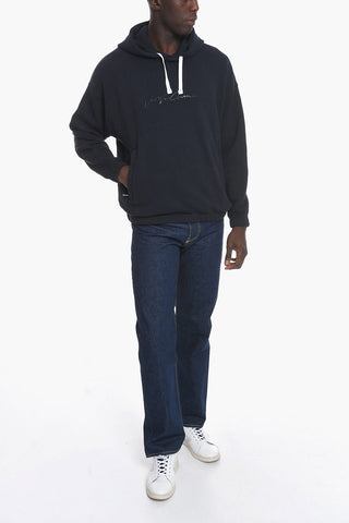 GIORGIO Embossed Logo Cotton Hoodie