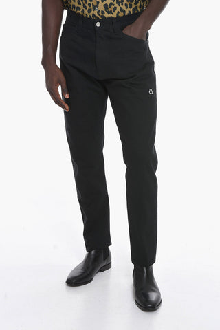 HIROSHI FUJIWARA Denim Pants with Logo Embroidery