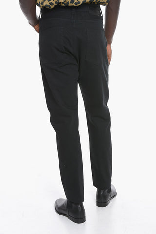 HIROSHI FUJIWARA Denim Pants with Logo Embroidery