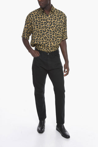 HIROSHI FUJIWARA Denim Pants with Logo Embroidery