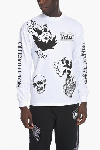 T-shirt a Maniche Lunghe Stampata