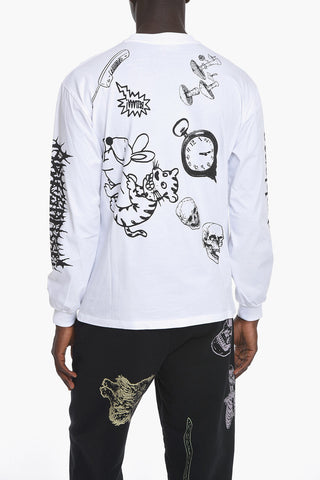 T-shirt a Maniche Lunghe Stampata