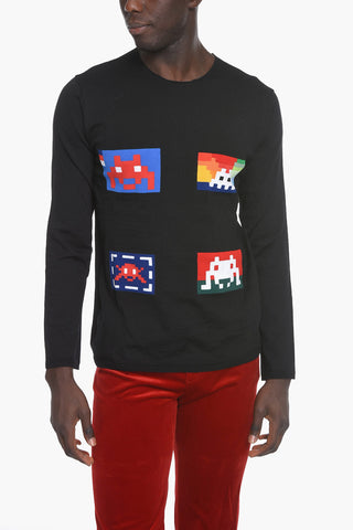 SHIRT Crew Neck PACMAN Wool Blend Sweater