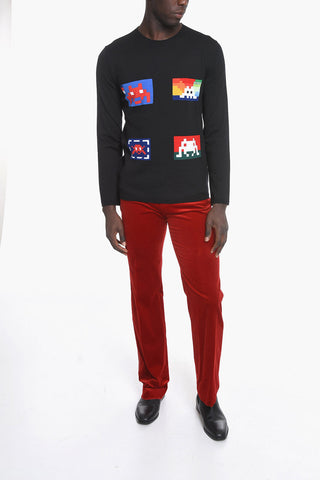 SHIRT Crew Neck PACMAN Wool Blend Sweater