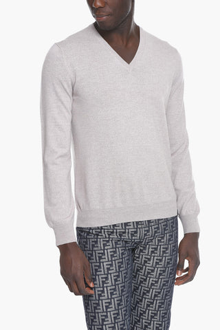 V Neck Wool Sweater