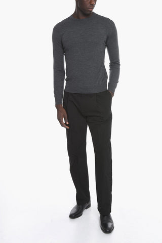 Crew Neck Virgin Wool Sweater