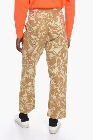 High-waisted Trekking Pants with Camo print