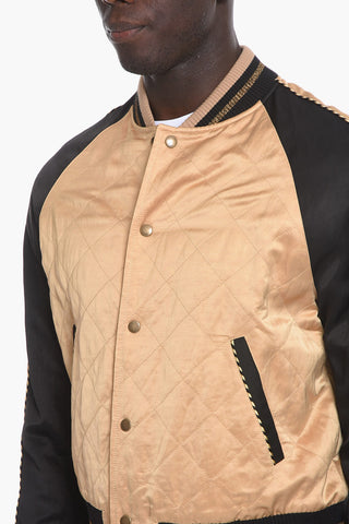 Satin Jacket with Snap Closure
