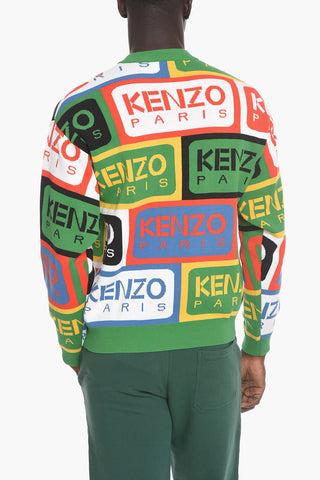 PARIS Crew Neck LABEL Cotton Sweater